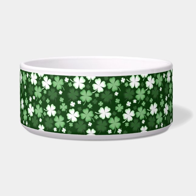 Écuelle Trèfle vert, chien de la Saint-Patrick (Devant)