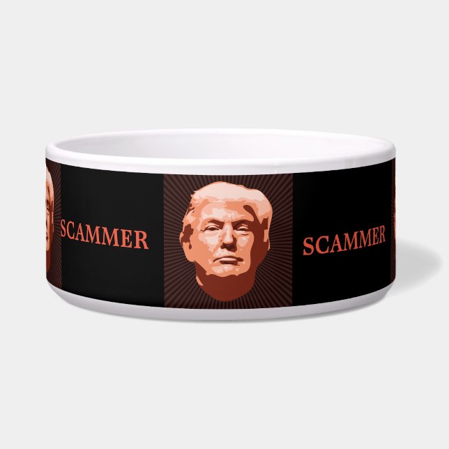 Écuelle Trump Scammer Pet Bowl (Devant)