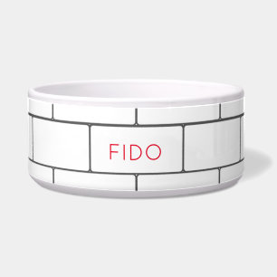 Écuelle Tuile de métro Moderne NOM DE PET Concepteur archi