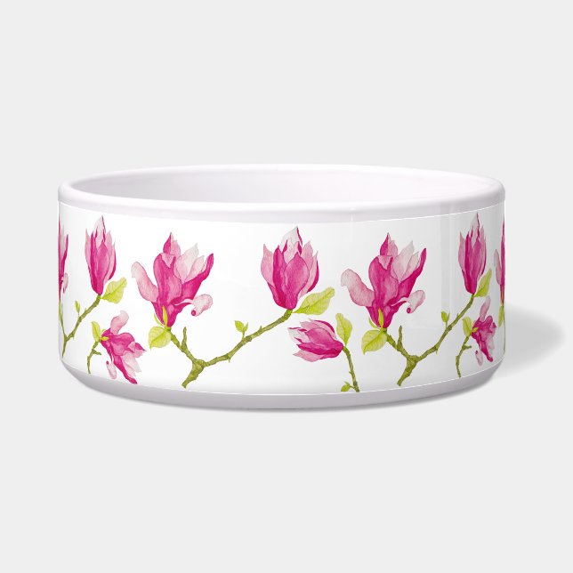 Écuelle Tulip Magnolias sur un bol de salades (Devant)