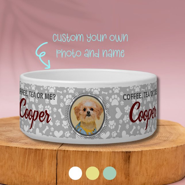 Écuelle Unique boîte d'alimentation pour animaux de compag (Now Your Dog May have Their Unique Bowl With Custom Photo and Name)