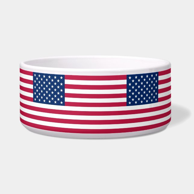 Écuelle USA Flag Pet Bowl (Devant)