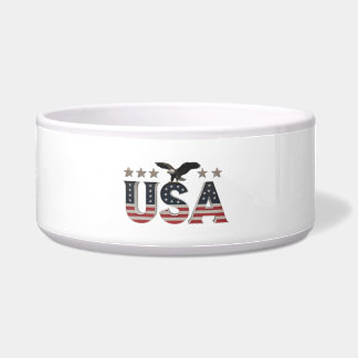 Écuelle USA Patriotic Eagle + Stars Drapeau Design pour Fi