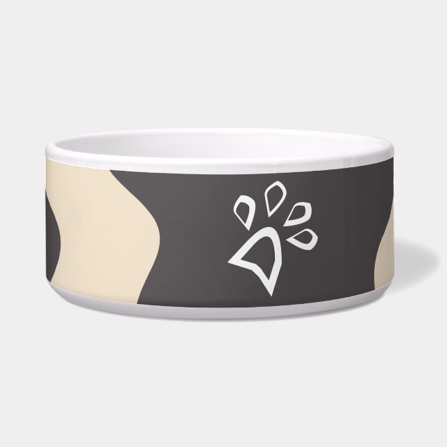 Écuelle Vache Imprimer Motif Beige Paw Pet Pet (Devant)