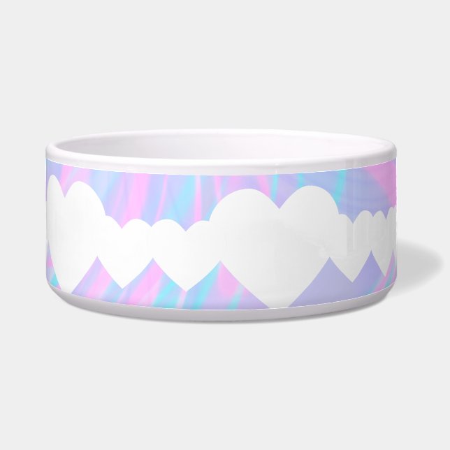 Écuelle Valentines Coeurs de jour et rose coloré Abstrait (Devant)