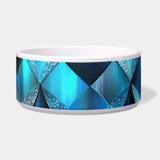 Écuelle Vibrant Motif de Diamant Bleu