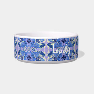 Écuelle Vintage Blue Pansy Personnalisé