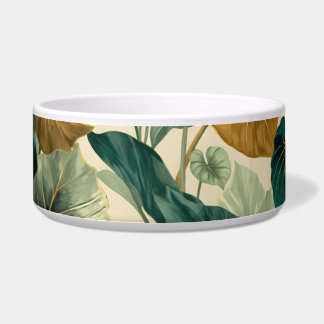 Écuelle vintage tropical leaf pattern aesthetic