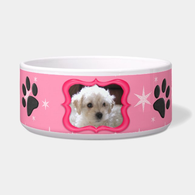 Écuelle Votre plat A Star Dog - Personnaliser Photo (Devant)
