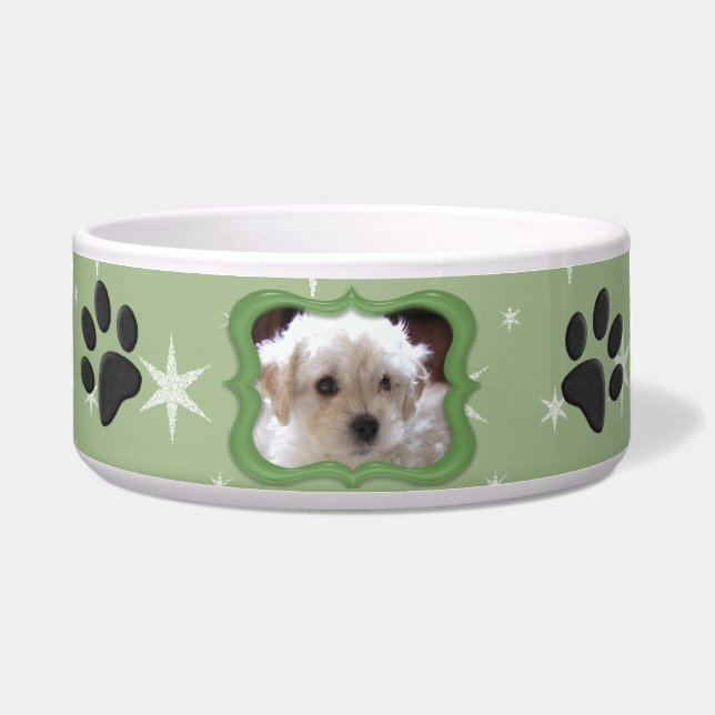 Écuelle Votre plat A Star Dog - Personnaliser Photo (Devant)