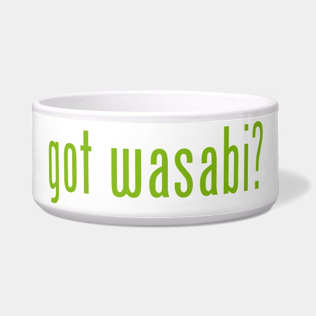 Écuelle vous avez wasabi ? (Devant)