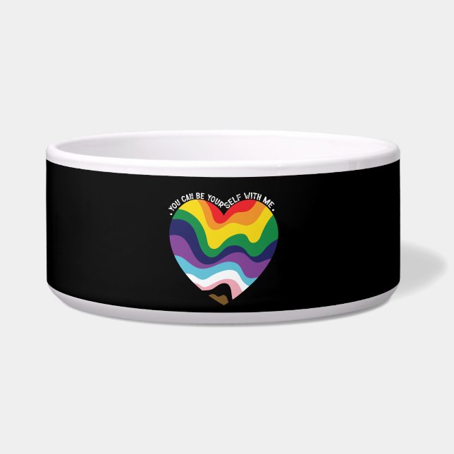 Écuelle Vous Pouvez Être Vous-Même Avec Moi, LGBT Transgen (Devant)