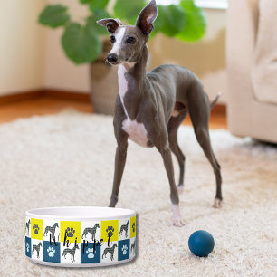 Écuelle Whippet Italien Greyhound & Paw Y&B New Puppy Bowl