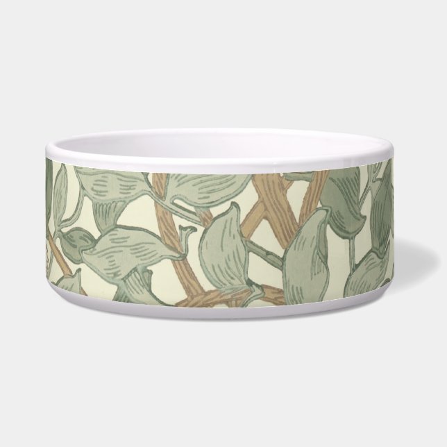 Écuelle William Morris Honeysuckle Vert Floral (Devant)