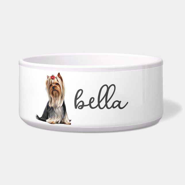 Écuelle Yorkshire personnalisé Terrier Chien nourriture (Devant)