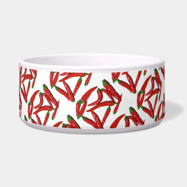 Écuelle Yummy Hot Red Chili Motif poivron (Devant)