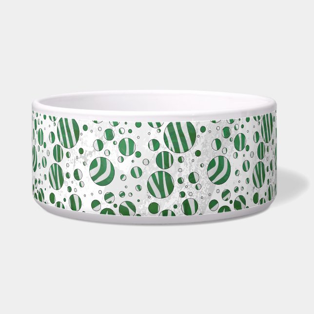 Écuelle Zebra Green et White Polka Dot (Droite)