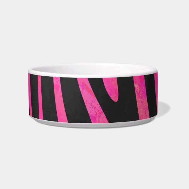 Écuelle Zebra noir et rose chaud (Droite)