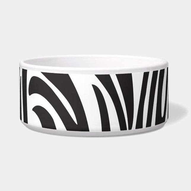 Écuelle Zebra Stripes Motif Design tendance (Devant)