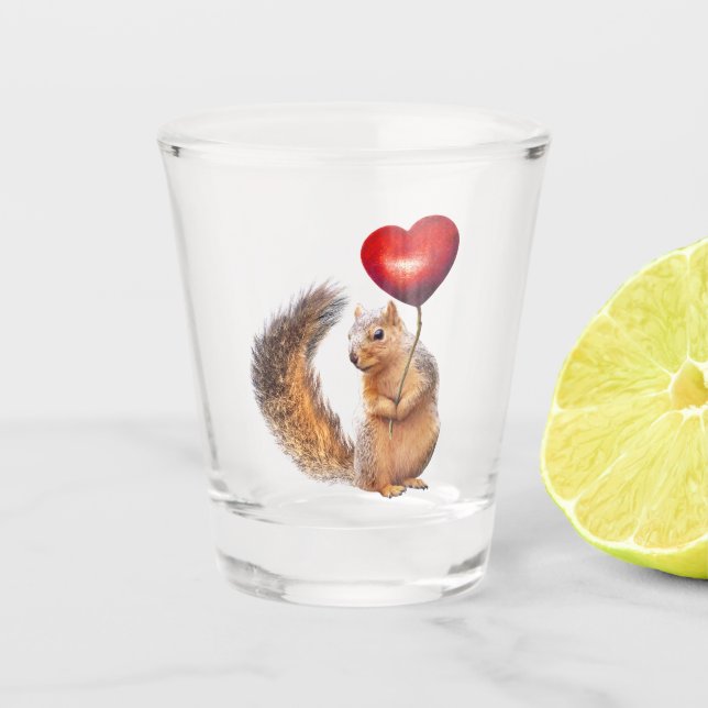 Écureuil avec verre de tir cardiaque (Devant)