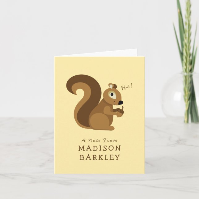 Écureuil Enfant Mignon de la Forêt (Devant)