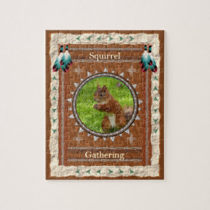 Écureuil - Puzzle    Rassemblement avec puzzle ave