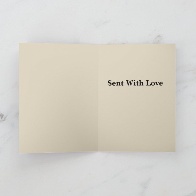 Écureuil rétro avec carte de vœux cadeau (Intérieur)