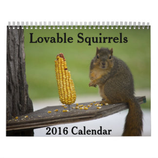Écureuils amovibles Calendrier 2016