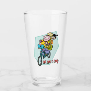 Ed, Edd, n Eddy on a Bike Glas