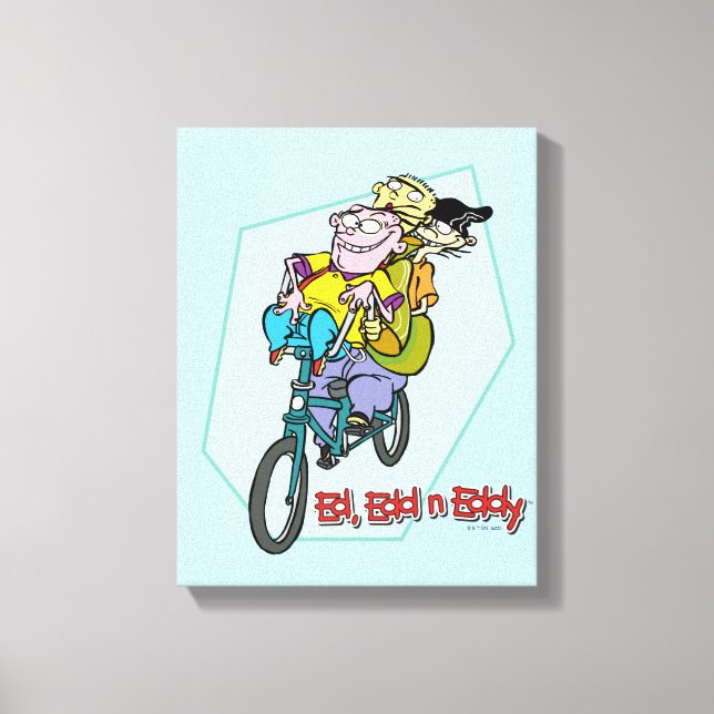 Ed, Edd, n Eddy on a Bike Leinwanddruck (Vorderseite)
