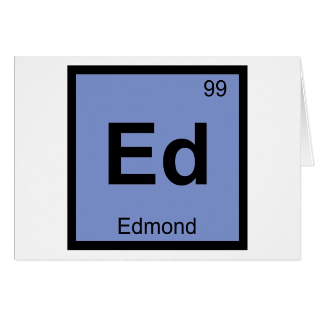 Ed - Edmond Oklahoma Chimie Tableau périodique (Devant horizontal)