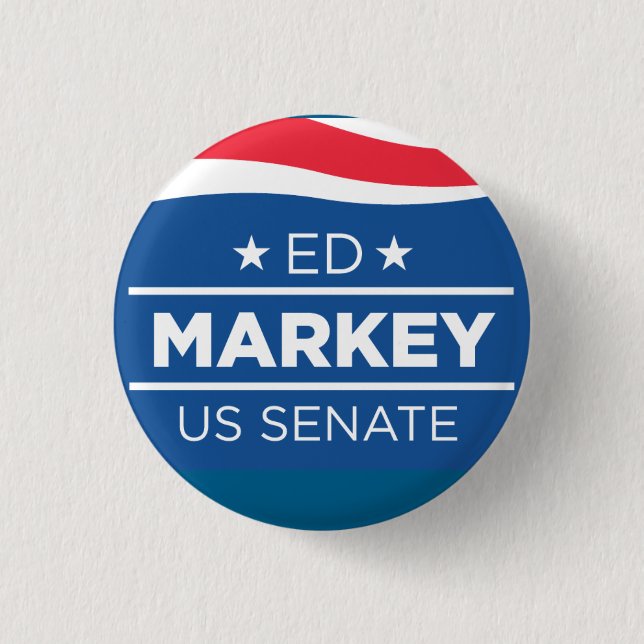 Ed Markey für Senats-Knöpfe Button (Vorderseite)