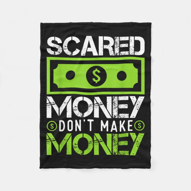 Ed Money Dont Make Money Dollar Cash Graphic Boss  Fleecedecke (Vorderseite)