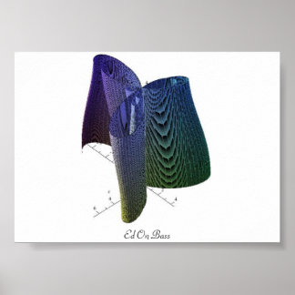 Ed on Bass Poster