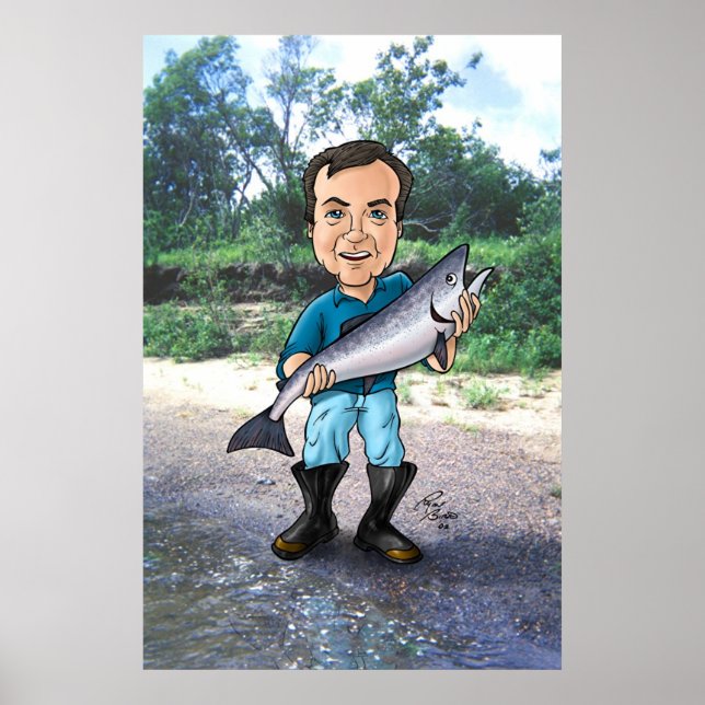 Ed und Lachs Poster (Vorne)