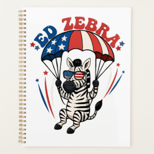 Ed Zebra Happy 4 juillet drapeau patriotique améri