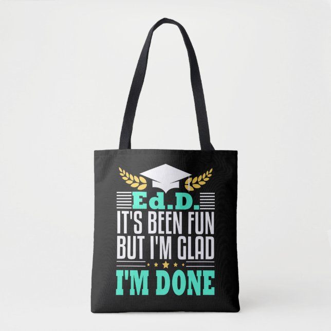 EdD Doctor Bildung Doctorate Abschluss Geschenk Tasche (Vorderseite)