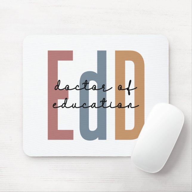 EdD Doktor der Bildung Abschluss Mousepad (Mit Mouse)