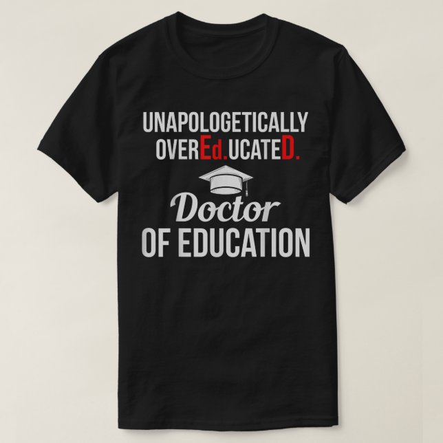 EdD Doktor der Bildung Ärzte Oma T-Shirt (Design vorne)