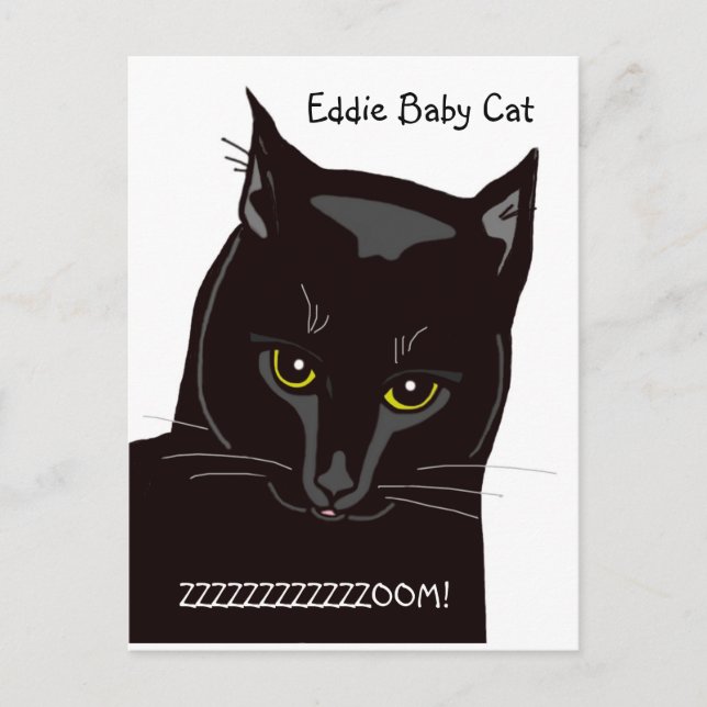 Eddie Baby Cat Postcard Postkarte (Vorderseite)