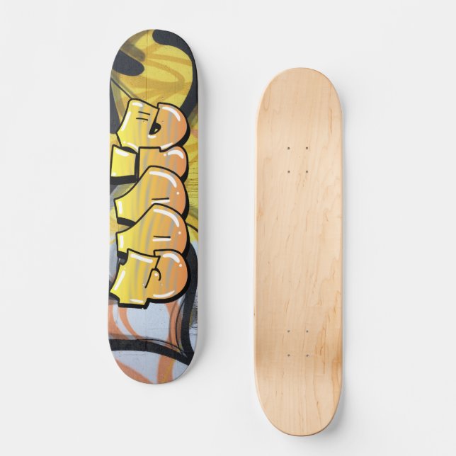 Eddie Graffiti Custom Personalisiert Skateboard (Vorderseite)