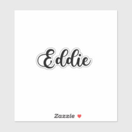 Eddie Name - Handgeschriebene Kalligrafie Aufkleber