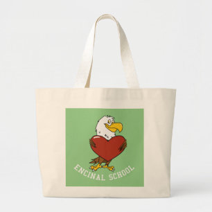 Eddie the Eagle Heart Tote Jumbo Stoffbeutel