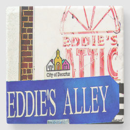 Eddie's Attic Untersetzer, Eddie's Attic Decatur, Steinuntersetzer