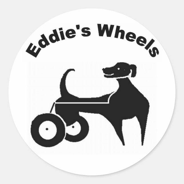 Eddie's Wheels Small Sticker (Vorderseite)