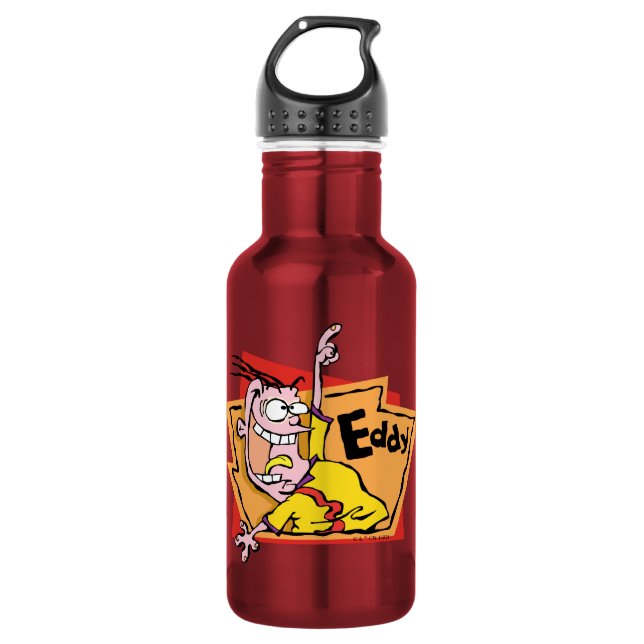 Eddy Character Graphic Edelstahlflasche (Vorderseite)