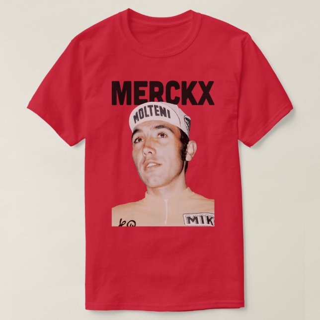 Eddy Merckx Retro Ästhetik T-Shirt (Design vorne)