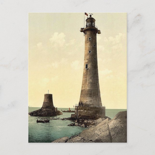 Eddystone Lighthouse, Plymouth, England Postkarte (Vorderseite)