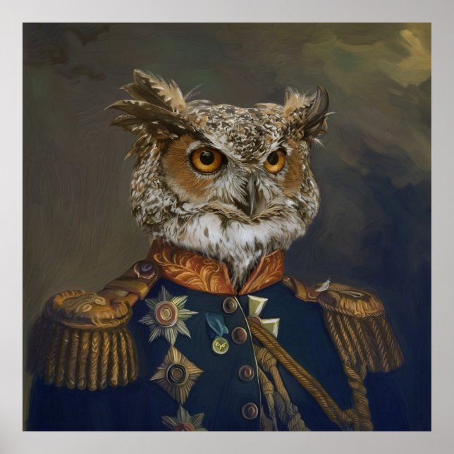 Edel Bestien - Dandy Owl Poster (Vorne)