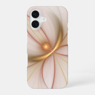 Edel Kupfer- und Goldene abstrakte moderne fraktal iPhone 16 Hülle